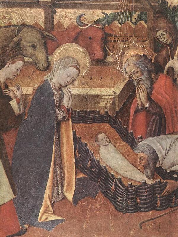 MARTORELL, Bernat (Bernardo) The Nativity (detail) dh France oil painting art